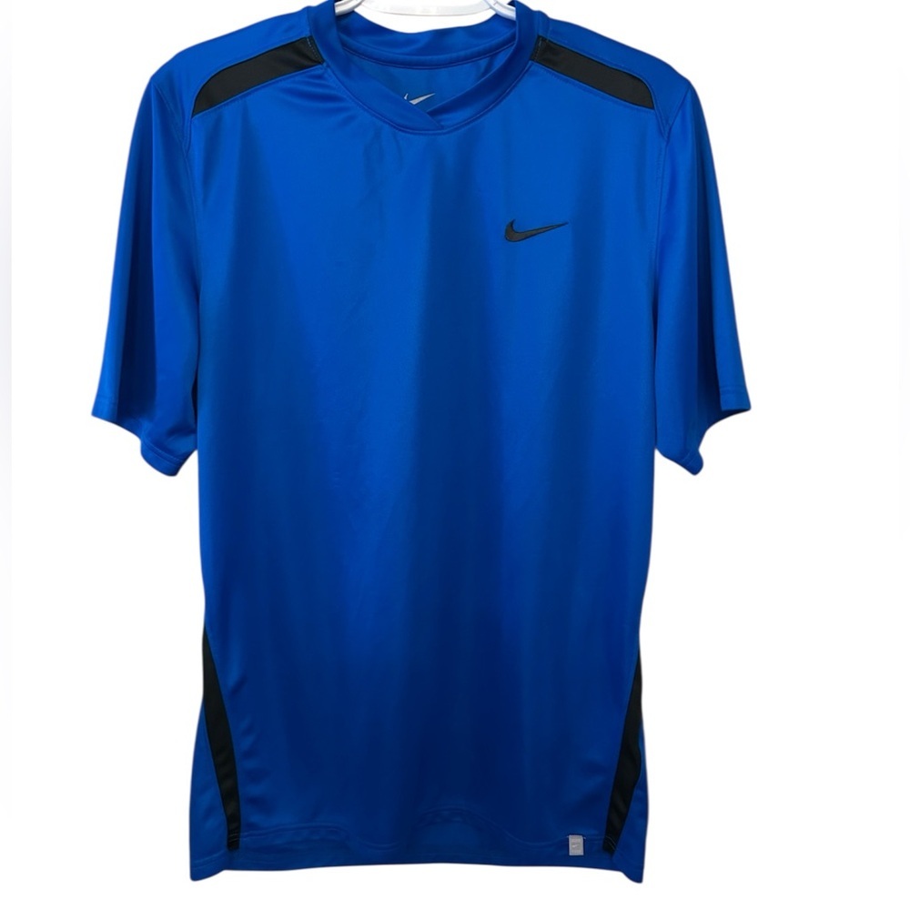 EUC Nike Blue and Black Short Sleeve Performance Tee